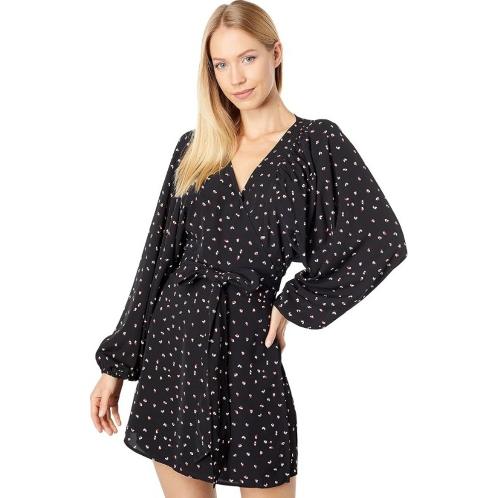 Anthropologie Bishop + Young Petal Print Kennedy Mini Dress Balloon Sleeve XS